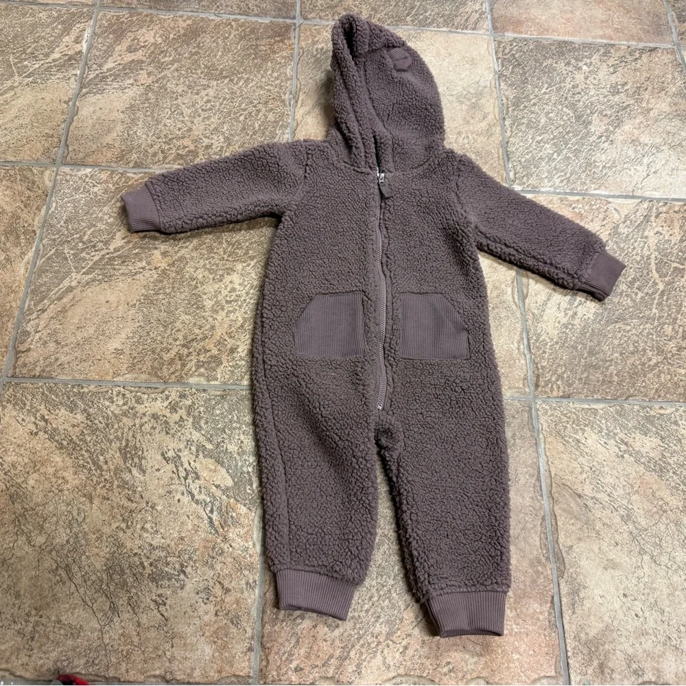 Carter's‎ Cozy Brown Sherpa Footie